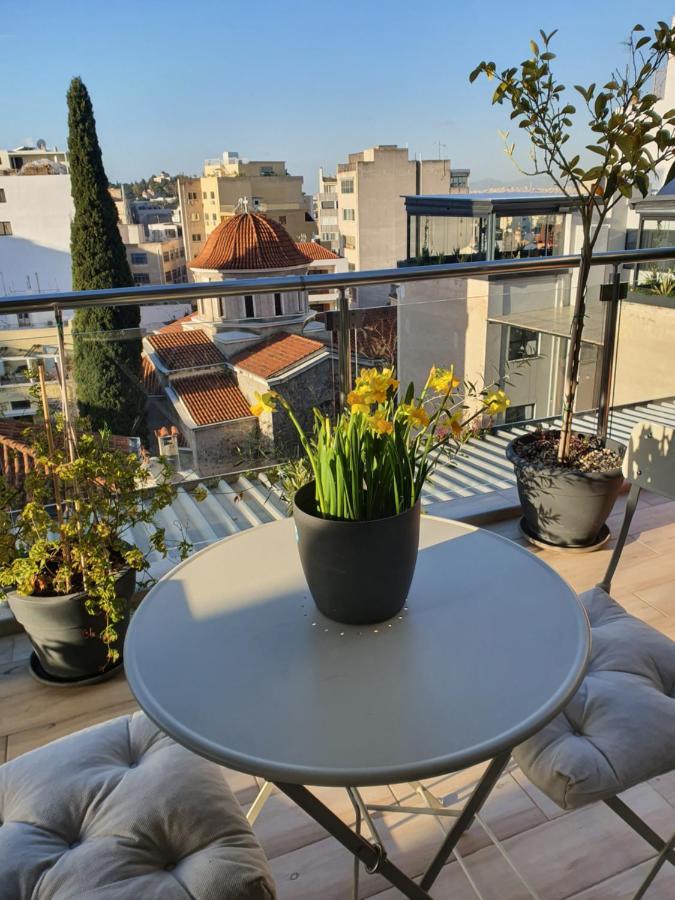 Super Loft With Acropolis View Lägenhet Aten Exteriör bild