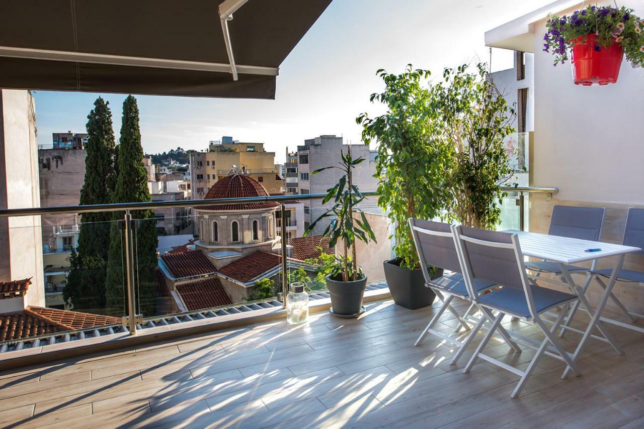 Super Loft With Acropolis View Lägenhet Aten Exteriör bild